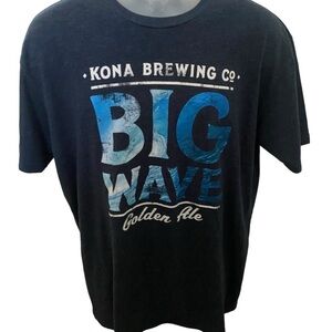 KONA BREWING Big Wave Golden Ale Tee Shirt Men L Large